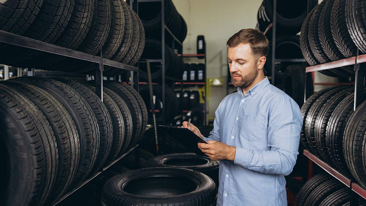 Close up of tires