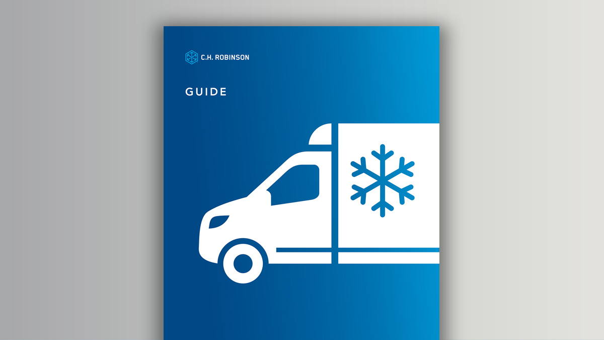 C.H. Robinson temp control shipping graphic